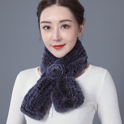 Rex Fur Scarf Double-sided Scarf Keep Warm
