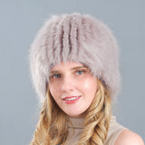 Women Fox-like Fur Straw Hat