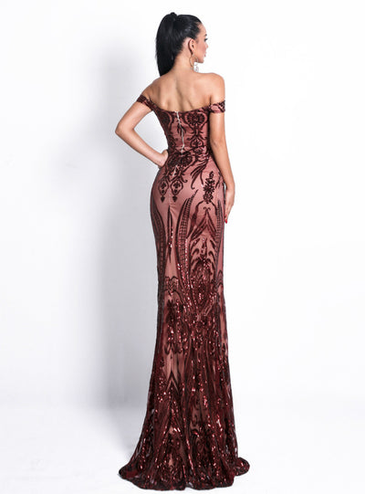 Sexy Strapless Dress Backless Sequins Party Dress