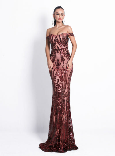 Sexy Strapless Dress Backless Sequins Party Dress