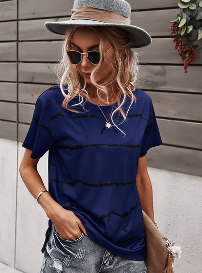 Summer Printed Lightning Pattern Top