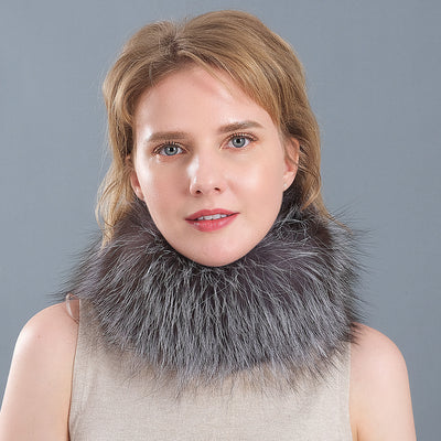 Fox Fur Collar Female Fur Keeps Warm Winter