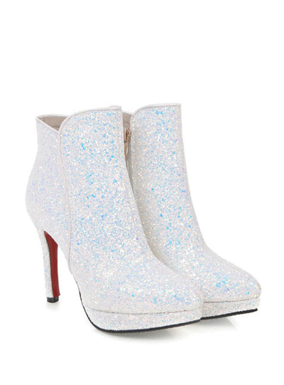 Bling High Heels Wedding Platform Shoes Woman 