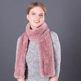 Women Rex Rabbit Fur Scarf