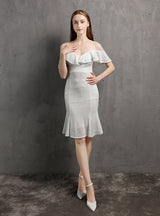 Sheath Sequins Straps Party Dress