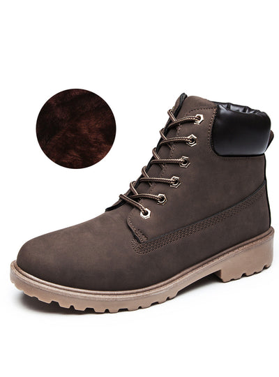 Women's flat-bottomed Large Size Martin Boots