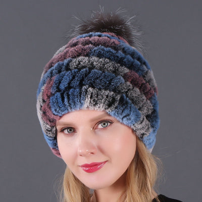 Fur Warm Wool Ball Hat Wool Hat