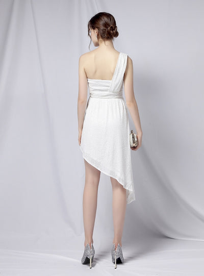 Sexy One Shoulder Sleeveless Dress