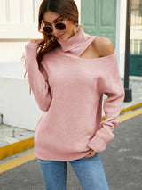 Sexy Lapels Long Sleeve Sweater