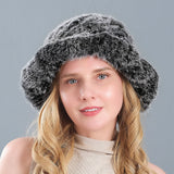 Rabbit Fur Hat Ear Protection Fisherman Hat