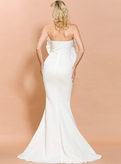 Women Breastless Fishtail Skirt Evening Dress