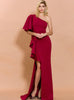 Women Long Dress With Irregular Flounces