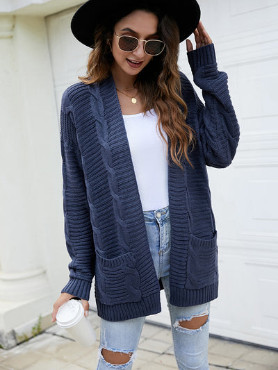 Loose Long Twist Cardigan Sweater
