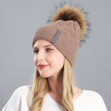 Knitted Cashmere Curling Thickened Hat