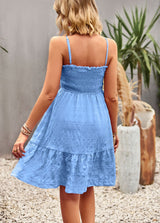 Solid Color Swing Holiday Sling Dress