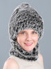 Rabbit Fur Hat Winter Rabbit Fur Scarf Set