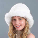 Rabbit Fur Hat Ear Protection Fisherman Hat