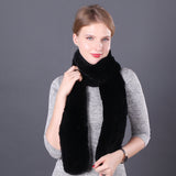 Women Rex Rabbit Fur Scarf