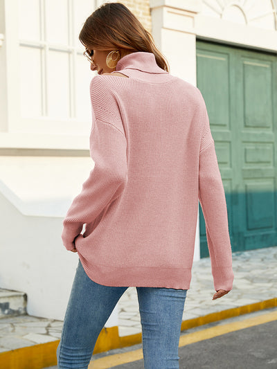 Sexy Lapels Long Sleeve Sweater