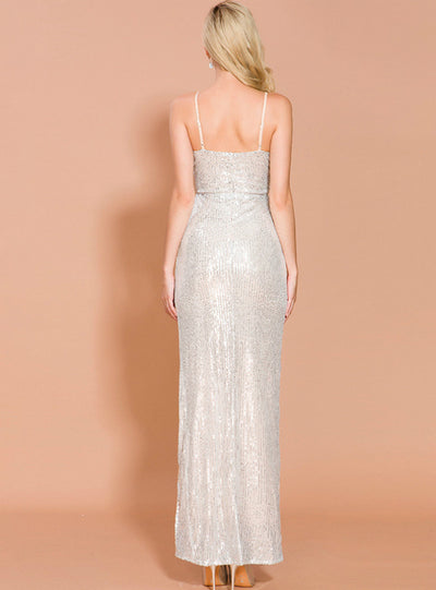 Sexy Women Sequined Suspenders Party Dress