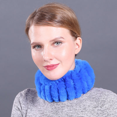 Rex Fur Scarf New Elastic Braided Fur Collar