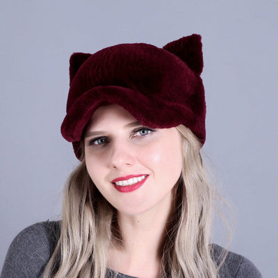 Cap Whole Skin Sheep Shearing Warm Ear Protection