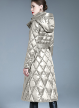 Slim-fit Padded Hooded Down Jacket