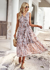 Leisure Holiday Silm Waist Vest Dress