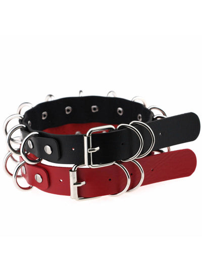 Anime Necklaces Metal O-Round Goth Choker 