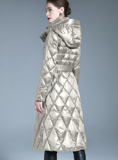 Slim-fit Padded Hooded Down Jacket