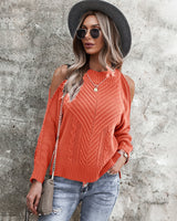 Long Sleeve Coarse Needle Sweater
