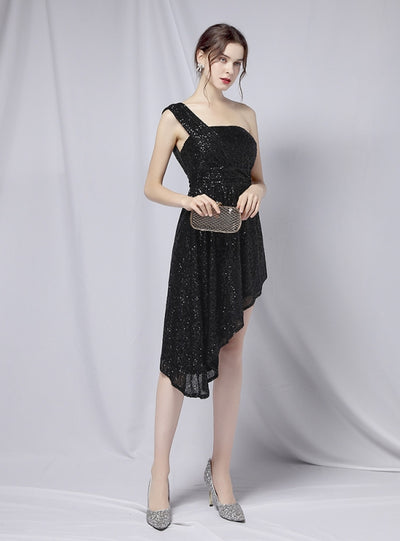 Sexy One Shoulder Sleeveless Dress