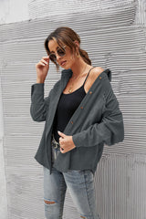 Fashion Loose Lapel Pocket Shirt