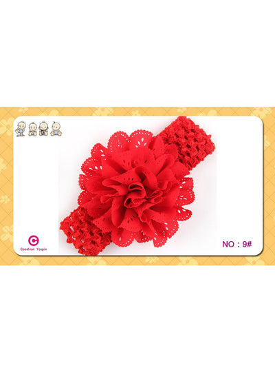 Flower Elasticity Width Elastic Hair Band Kids Flower