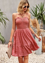 Solid Color Swing Holiday Sling Dress