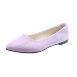 Pointed Suede Large Size Flat Shoes