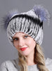 Rex Fur Hats Ladies Thicken Keep Warm
