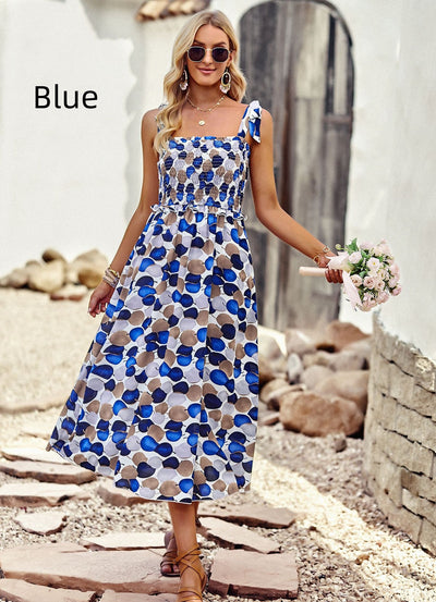 Summer Print Maix Sling Dress