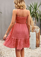 Solid Color Swing Holiday Sling Dress