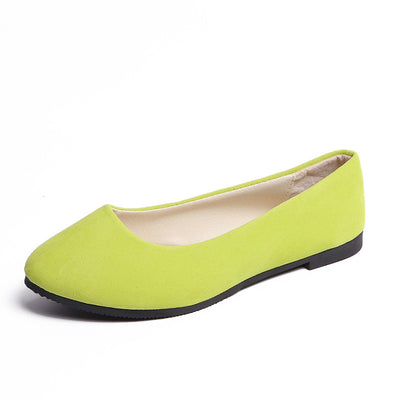 Women Pointed Candy-colored Shoes