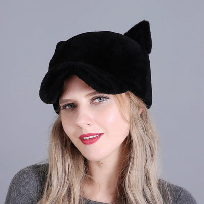 Cap Whole Skin Sheep Shearing Warm Ear Protection