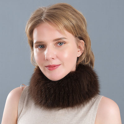 Fox Fur Collar Female Fur Keeps Warm Winter