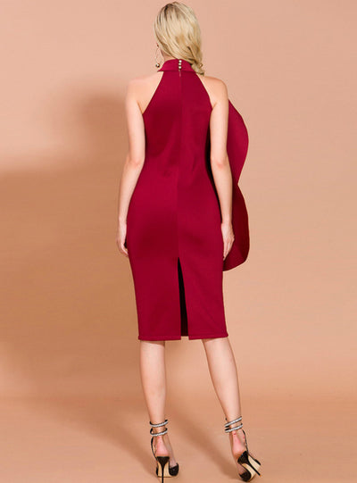 Summer Space Cotton Ruffled Neck Host Dress