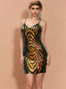 Fashion Geometry Sling Short Sequined Dress
