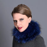 Women Fox Fur Scarf Female Winter