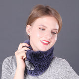 Winter Rex Hair Knitted Collar Scarf