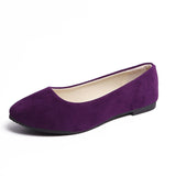 New Suede Pointed Candy-colored Large Size