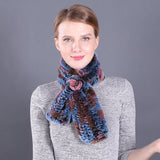 Women Warm Wool Rex Fur Scarf Neck Girl Winter