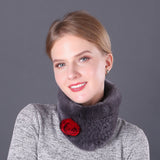 Winter Rex Hair Knitted Collar Scarf