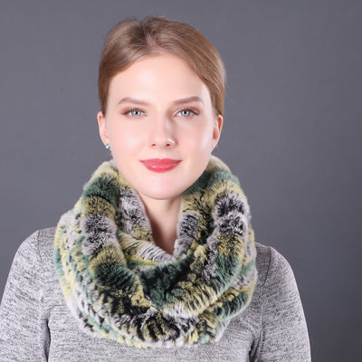 Women Rex Fur Scarf Ladies Fur Scarf